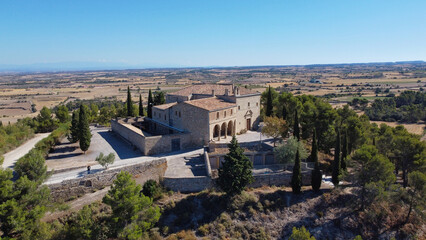 Fototapeta premium Santuari de la Mare de Déu de la Bovera-Guimerá-Urgell-Lleida-Catalunya