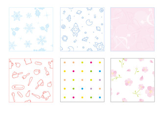 シームレスパターン6種類