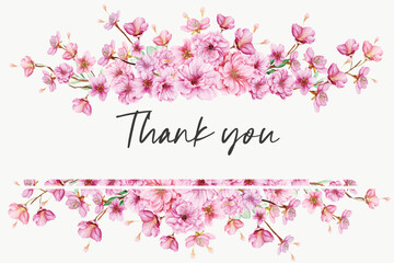 beautiful cherry blossom border and frame design