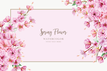 beautiful cherry blossom border and frame design