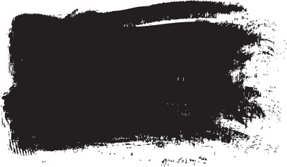 Fototapeta premium Black brush stroke isolated on white background. Trendy brush stroke vector for black ink paint, grunge backdrop, dirt banner, watercolor design and dirty texture. Brush stroke vector