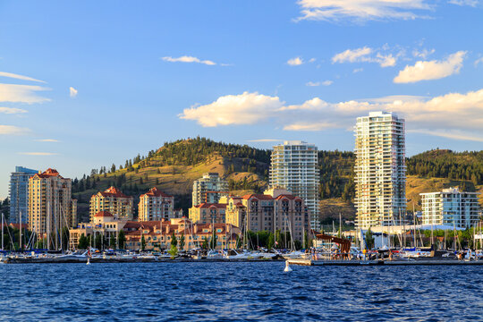 Kelowna City Skyline Cityscape Okanagan Valley