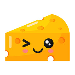 Fototapeta premium Cheese icon.