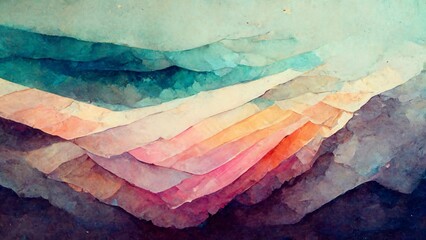 Abstract Water Color background with pastel colors