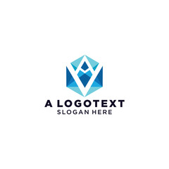 A Logotext logo icon vector image