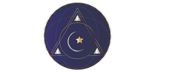 unique sacred geometry, spiritual or mystical logo design