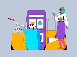 Red envelope pull new promotion vector use concept illustration
