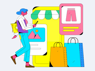 Red envelope pull new promotion vector use concept illustration
