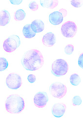 カラフルな水彩の泡