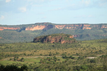Paisagena do interior de Aurora, Tocantins, regiao das serras gerais 