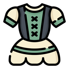 dirndl line icon