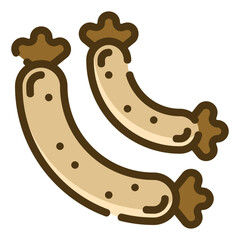 sausage gradient icon