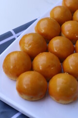 Milk Pie (Pie Susu) is a popular snack in Bali with a sweet and creamy taste.