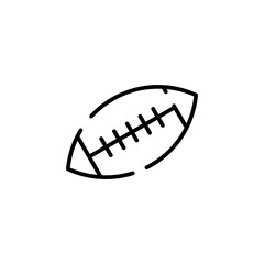 Rugby Dotted Line Icon Vector Illustration Logo Template. Suitable For Many Purposes.