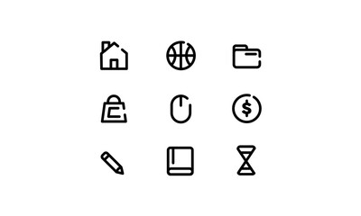 Lifestyle icon design for your projects