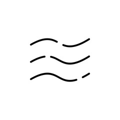 Obraz premium Wind, Air Dotted Line Icon Vector Illustration Logo Template. Suitable For Many Purposes.