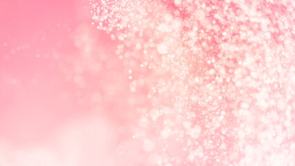 Abstract Pink bokeh defocus glitter blur background.