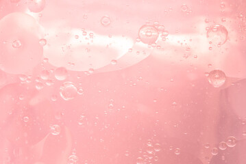 Abstract Pink water bubbles background