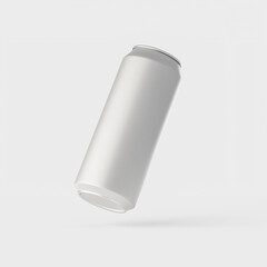 0.5 aluminum cans are on the table. Brochure, catalogue, advertising, presentation. 3d mockup, render
