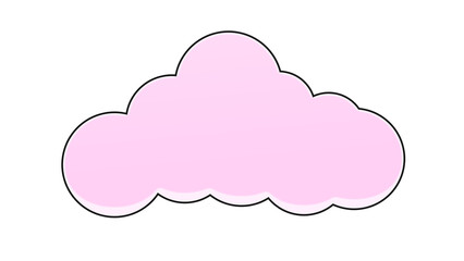 Abstract Element Cute Cloud Pastel.