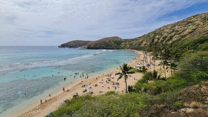 Hanauma Bay Hawaii in the Island of Oahu