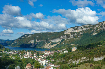 Fototapeta na wymiar スイスのレマン湖畔の風景