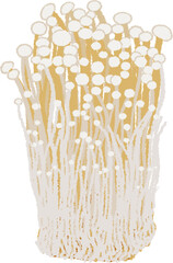 えのき茸のイラスト