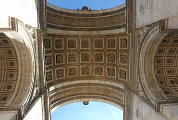 パリ・エトワール凱旋門のアーチの内側