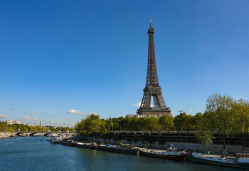Fototapeta na wymiar パリのセーヌ川とエッフェル塔（世界遺産）