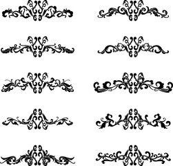 Decorative Ornament Vintage Baroque Decoration Floral Border Style Antique Art Retro