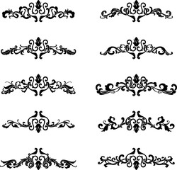 Decorative Ornament Vintage Baroque Decoration Floral Border Style Antique Art Retro