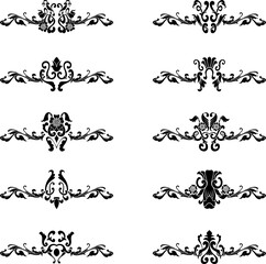 Decorative Ornament Vintage Baroque Decoration Floral Border Style Antique Art Retro