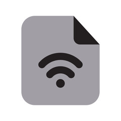 Network Files Icon Two Tone Solid