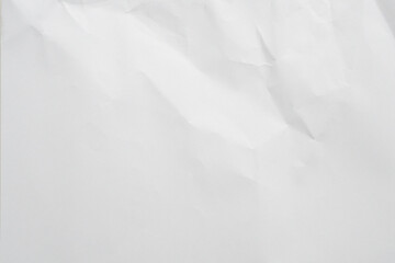 Obraz premium White crumpled and creased paper texture background