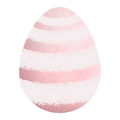 PNG. Pink  Easter egg watercolor