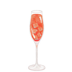 Watercolor cocktail.