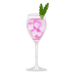 Watercolor cocktail.