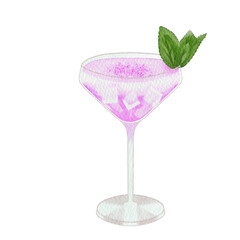 Watercolor cocktail.