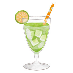 Watercolor cocktail.