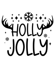 Holly Jolly Svg