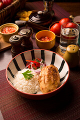 Papa rellena stuffed potato peruvian comfort restaurant gourmet food