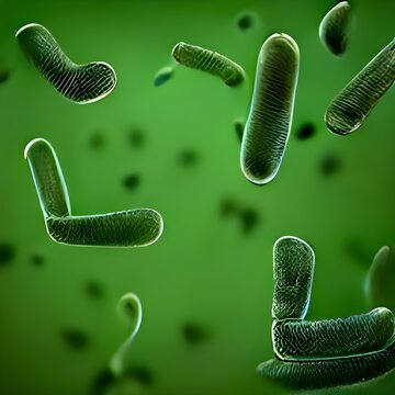 Legionella pneumophila - medical 3d illustration