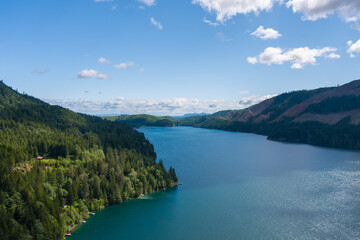 Naklejka na ściany i meble Lake Cushman, Washington State in June 2022