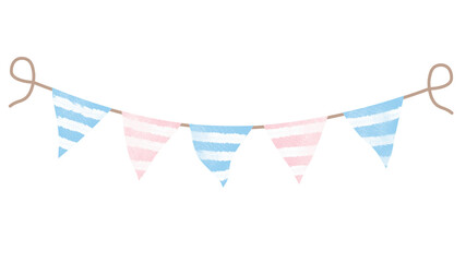 Obraz premium PNG. Watercolor party flag.