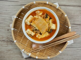 한국전통음식 김치찌개