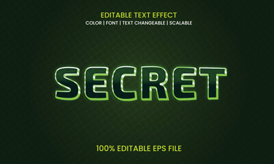 Secret - Editable Text Effect