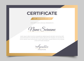 modern elegant certificate design template. vector illustrations