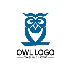 Owl logo vector template