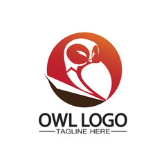 Owl logo vector template