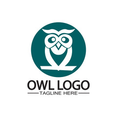 Owl logo vector template